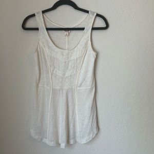 {Mossimo Supply Co} cream lace tank top
